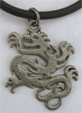 Our dragon pendant is 1 and 1/2 inches in height and it comes with black cord. Check our other dragon pendants as we have a lot more available for sale.