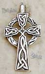 The Celtic cross pendant is the ageless symbol of the Christian Faith beautifully executed in its early medieval form. 1-1/4"H.