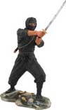 Mastered in the ultimate skill of Nonuse, the art of stealth and silent as the night, the black Ninja figure awaits the perfect strike. Immortalized in finely cast resin and beautifully hand detailed