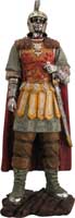 Our large roman figurine is cast in cold resin and detailed and painted by hand. The Roman figures are 21" in height.