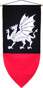 Medieval Welsh Cadwaller Dragon Banner
