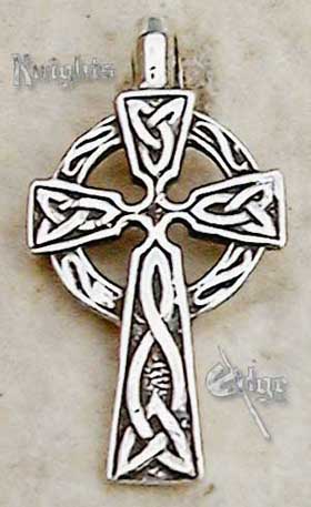 The Celtic cross pendant is the ageless symbol of the Christian Faith beautifully executed in its early medieval form. 1-1/4"H.