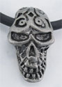 The headhunter Celtic skull pendant comes with cord. The pendant is two inches high. You may buy this one or please check out our other Celtic or skull pendants available for sale.