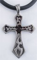 Ancestral Cross Pendant with red enamel