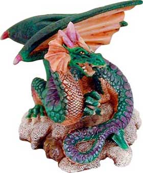Magic Green Little Dragon Figurine