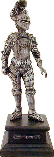 We offer a large selection of medieval knight figurines made from lead free pewter. The figures are perfect for medieval office decor or as giftware.