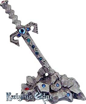 Jeweled Excalibur Sword in Stone