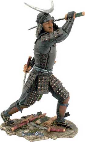 Ren Samurai Statues - "The Leader" Skilled in the sword, troop leader or "Samurai Ren" also had to understand the psychology of war. He used these skills to excel on the battlefield. Each is finely cast in resin and strikingly hand detailed.