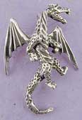 Our sterling silver dragon pendant is a perfect companion to any dragon lover. The dragon pendant is 1-3/8 " high