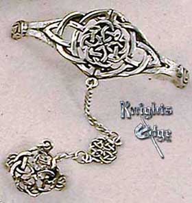 The Celtic Knot slave bracelet is crafted of lead-free pewter. The Celtic bracelet is adjustable - one size fits all.